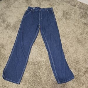 Carhartt Men's Relaxed Fit Jeans in Deep Blue